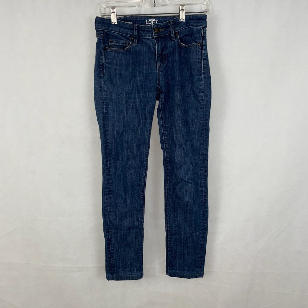 Ann Taylor Loft Modern Skinny Blue Jeans Size 2